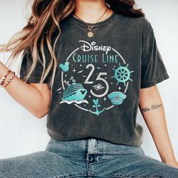 disney cruise line 25th silver anniversary at sea shirt family cruise tshirt, wonder wish dream fantasy shirts, disneyla