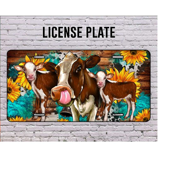 MR-31102023111734-western-cow-sunflower-license-plate-png-cow-sublimation-image-1.jpg