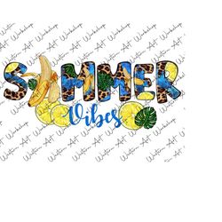 summer vibes banana, summer vibes png, hello summer png, i love summer png file, summer design, lemon png, sublimation png, digital download