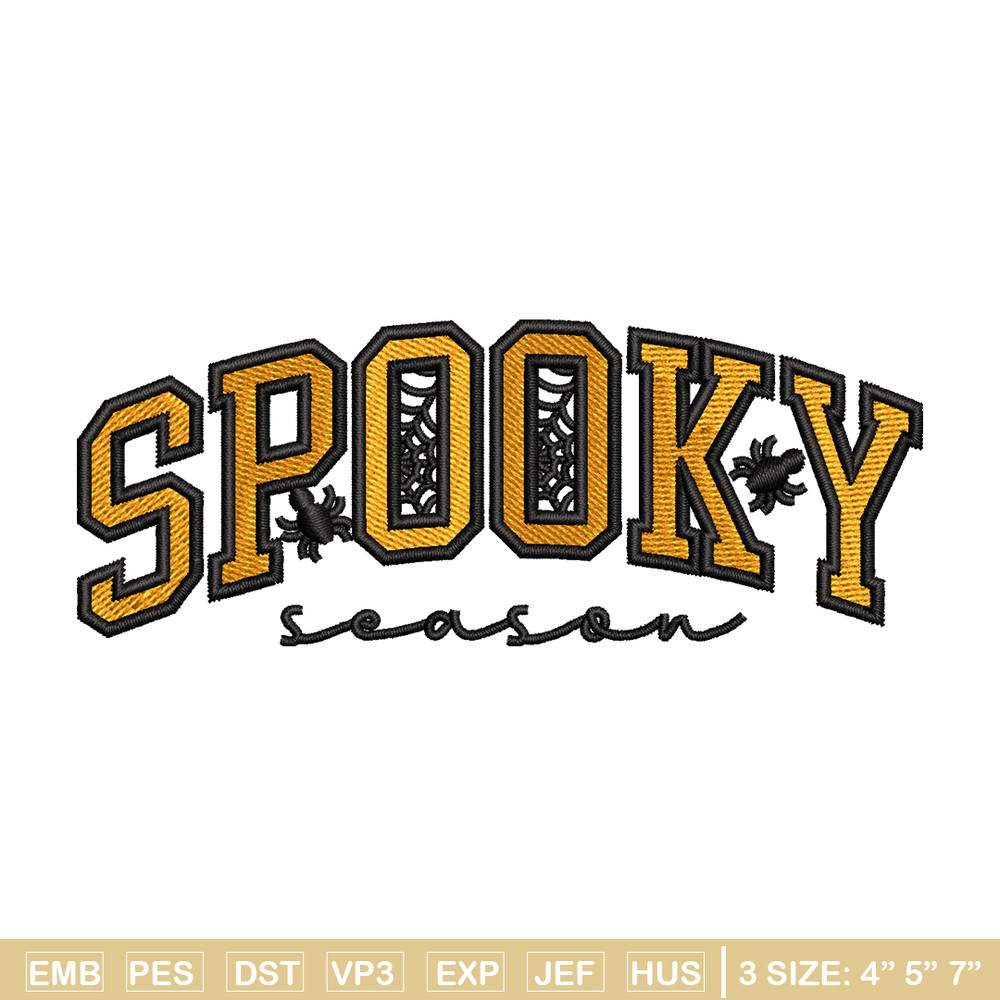 Spooky embroidery design, halloween embroidery, halloween design, embroidery file, logo shirt, Digital download..jpg