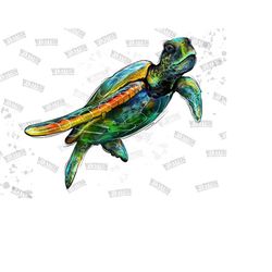 hand drawn tie dye turtle png sublimation design, turtle png, sea animal png, turtle clipart png,turtle background png digital downloads