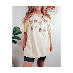 disney balloons winnie the pooh shirt, cute pooh bear shirt, disneyland trip shirt, disney women shirt, disney kid shirt, disney group shirt