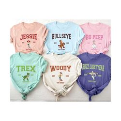 disney toy story characters shirt, toy story family shirt, disney family trip shirt, disney toy story group shirt, birthday toy story shirt