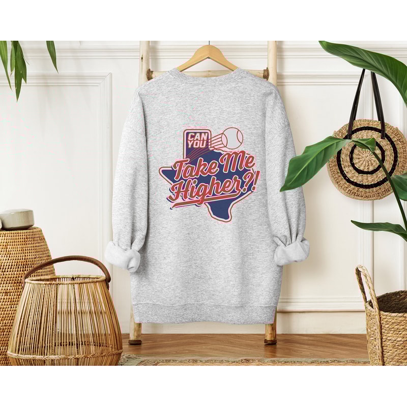 Vintage Texas Ranger Sweatshirt, Vintage Texas Baseball Crewneck Sweatshirt Shirt, Texas Baseball Sweatshirt, Take Me Higher Sweater-1.jpg