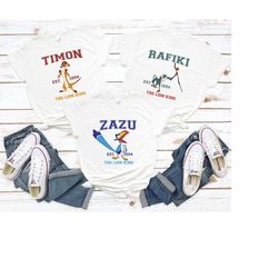 disney the lion king shirt, timon rafiki zazu group shirt, disneyland family vacation shirt, disneyworld shirt, hakuna m