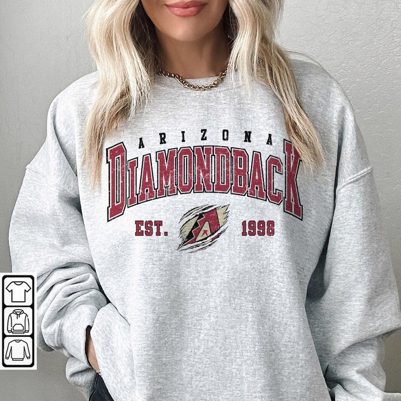 90s Vintage Arizona Diamondback Shirts, Retro Arizona Baseball Sweatshirt Jersey Champions, MLB Arizona Diamondback Baseball T-shirts 2610 L.jpg