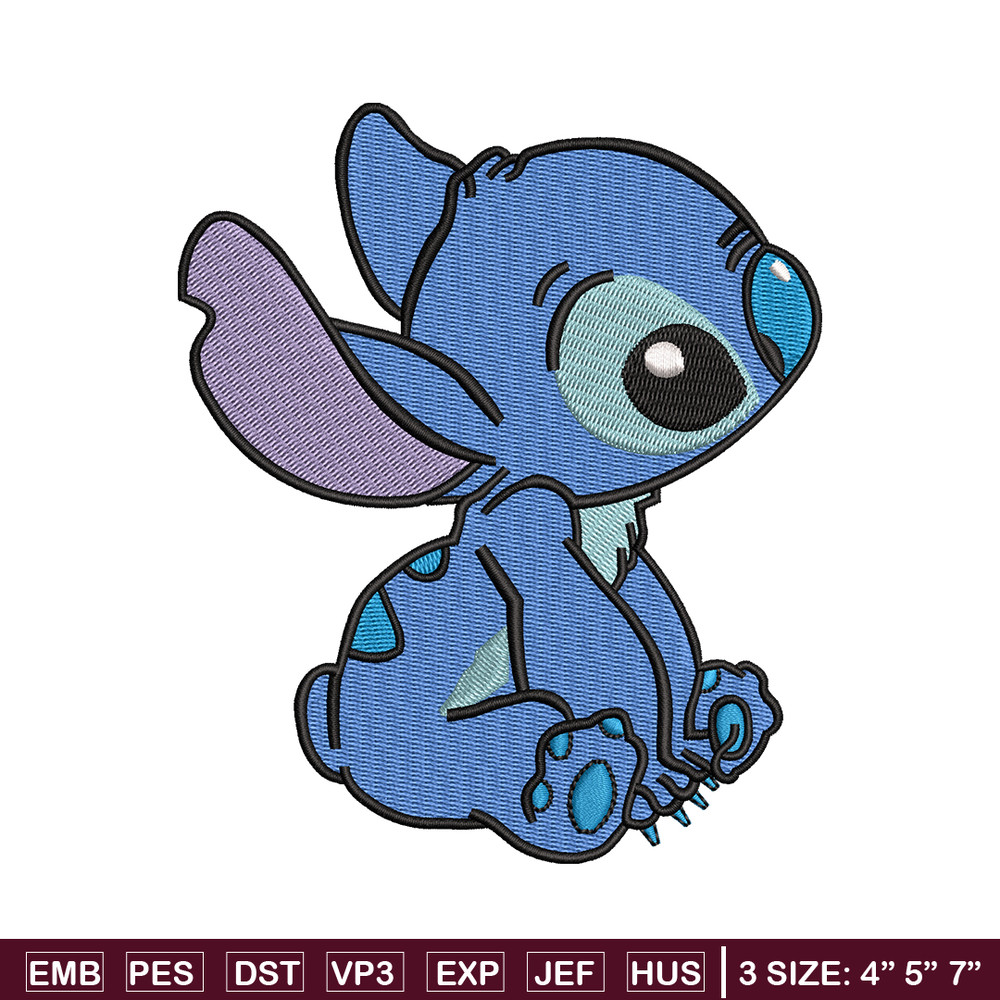 Stitch embroidery design, Stitch cartoon embroidery, cartoon design, embroidery file, logo shirt, Digital download..jpg