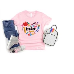 ABC Preschool Teacher Shirt, ABC Teacher T-shirt, Fall Teacher, Gift For Teacher, Kindergarten Teacher Shirt, Teacher Sh