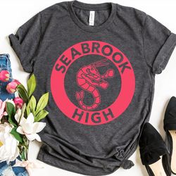 disney zombies seabrook high logo tshirt, seabrook shrimp mascot shirt, disneyland family trip vacation gift, wdw trip o