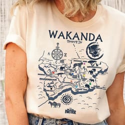 marvel black panther 2 kingdom of wakanda map graphic shirt, wakanda forever 2023, unisex tshirt family birthday gift ad