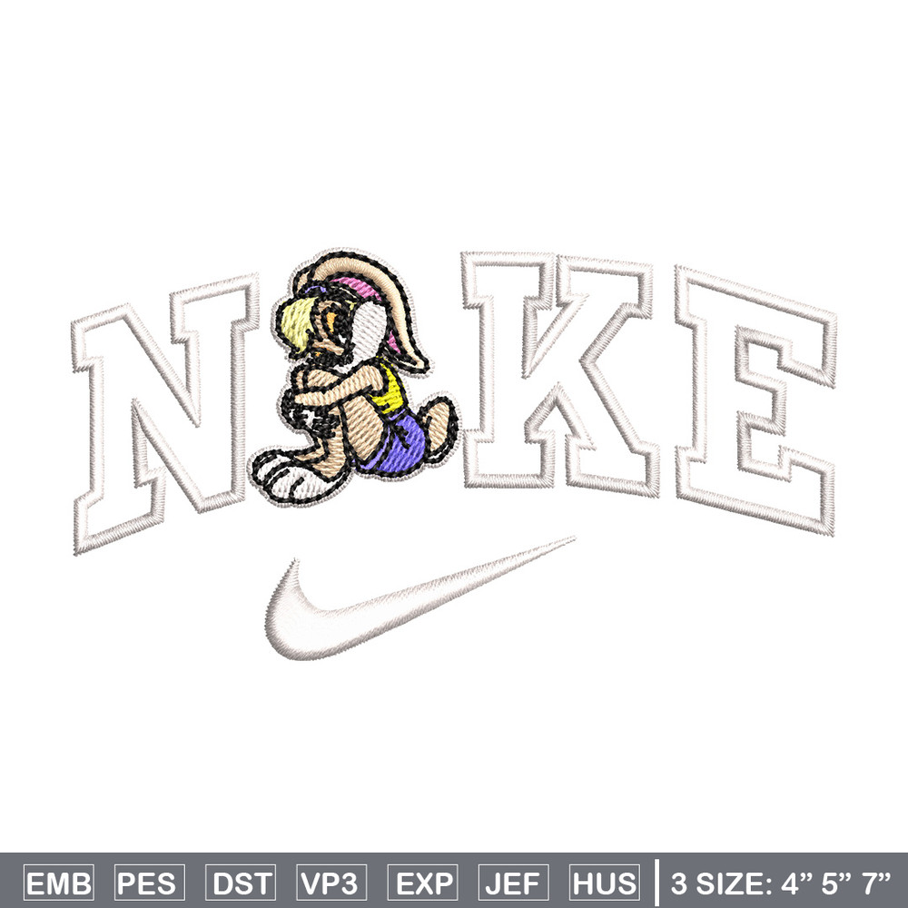 Nike bunny cartoon Embroidery Design, Cartoon Embroidery, Nike Embroidery, Embroidery File, Logo shirt, Digital download.jpg