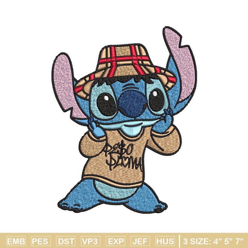 Stitch Peso Pluma Embroidery design, Peso Pluma Stitch Embroidery, cartoon design, Embroidery File, Digital download..jpg