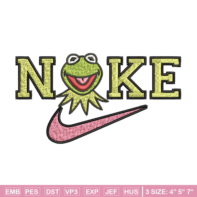 Nike frog Embroidery Design, Brand Embroidery, Nike Embroidery, Embroidery File, Logo shirt, Digital download.jpg