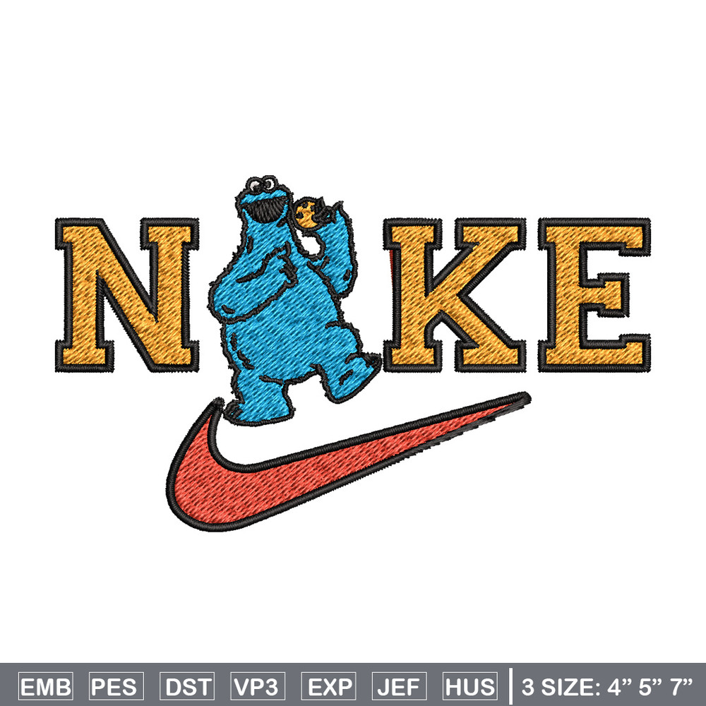 Nike green cartoon Embroidery Design, Nike Embroidery, Brand Embroidery, Embroidery File, Logo shirt, Digital download.jpg