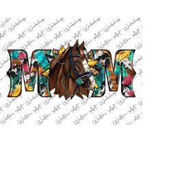 western horse sunflower mom sublimation png, horse mom png, western horse png, mom sublimation, country western southern
