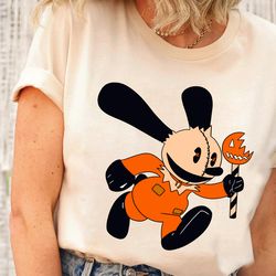 spooky oswald lucky rabbit halloween portrait shirt, epic mickey tee, oswald walt disney studio tshirt, disneyland famil