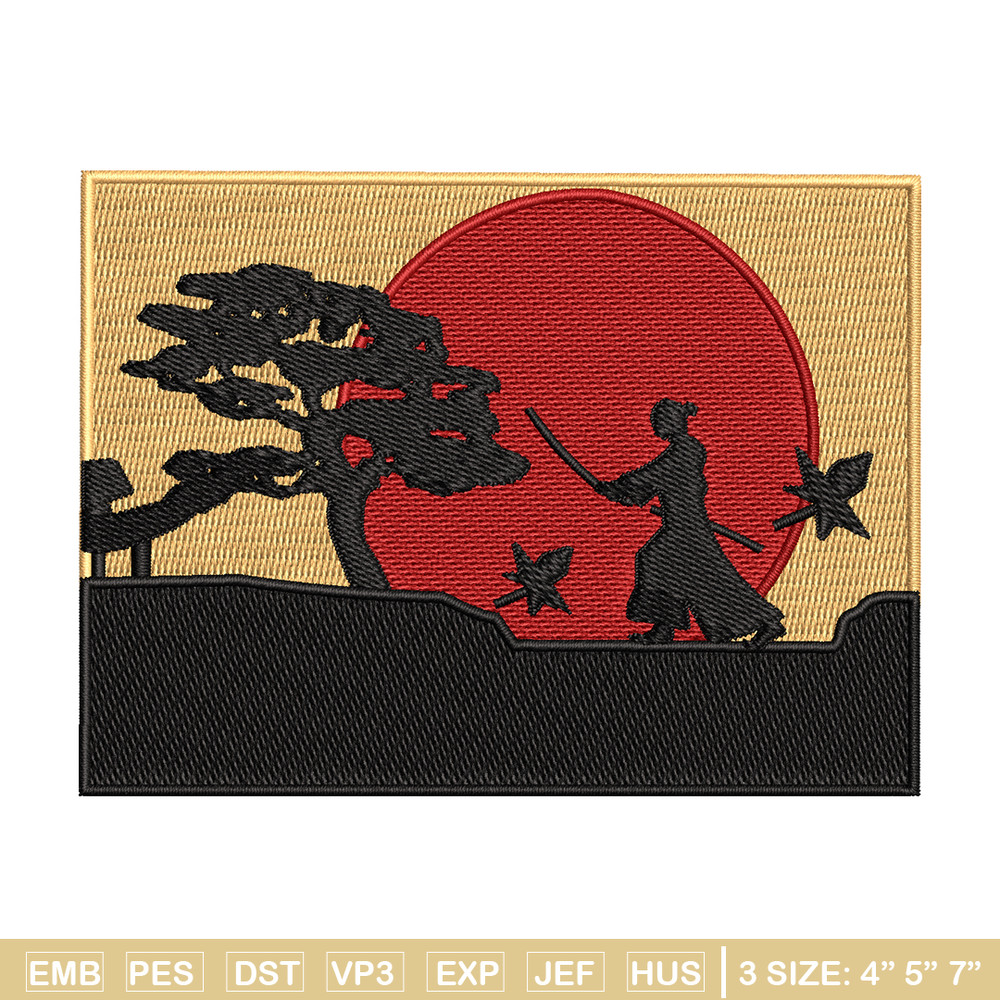 Swordsman moon embroidery design, Swordsman embroidery, embroidery file, Picture design, logo shirt, Digital download..jpg