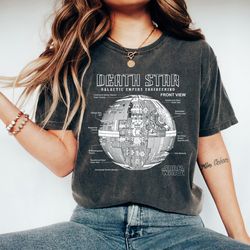 star wars death star empire engineering diagram tshirt, disneyland family trip vacation gift, galaxys edge unisex adult