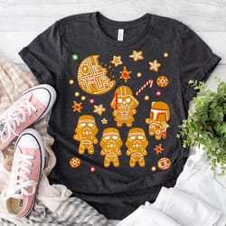 star wars gingerbread christmas, darth vader gingerbread, stormtrooper gingerbread, star wars fan, disneyland tee, chris