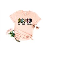second grade teacher shirt, 2nd grade teacher,second grade teacher tee, 2nd grade teacher shirt, cute second grade, back