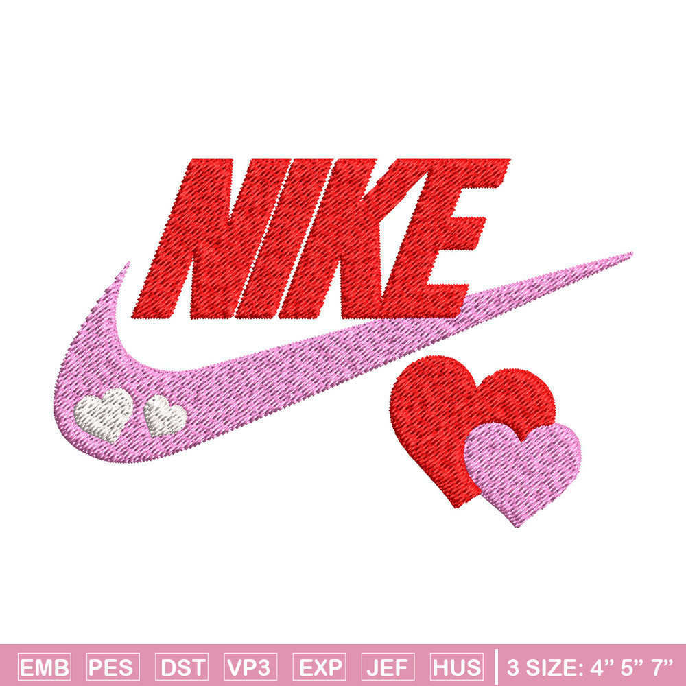 Nike pink love Embroidery Design, Brand Embroidery, Nike Embroidery, Embroidery File, Logo shirt, Digital download.jpg