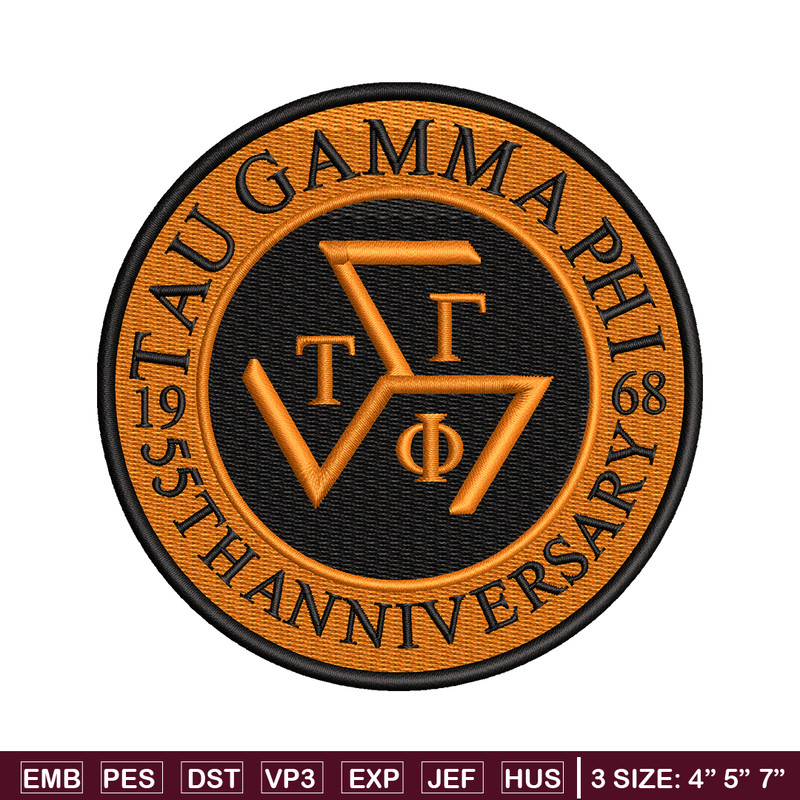 Tau Gamma Sigma embroidery design, logo embroidery, embroidery file, logo design, logo shirt, Digital download..jpg