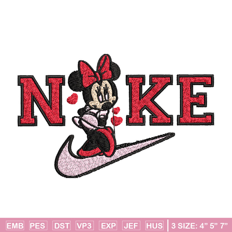 Nike red minnie Embroidery Design, Brand Embroidery, Nike Embroidery, Embroidery File, Logo shirt, Digital download.jpg