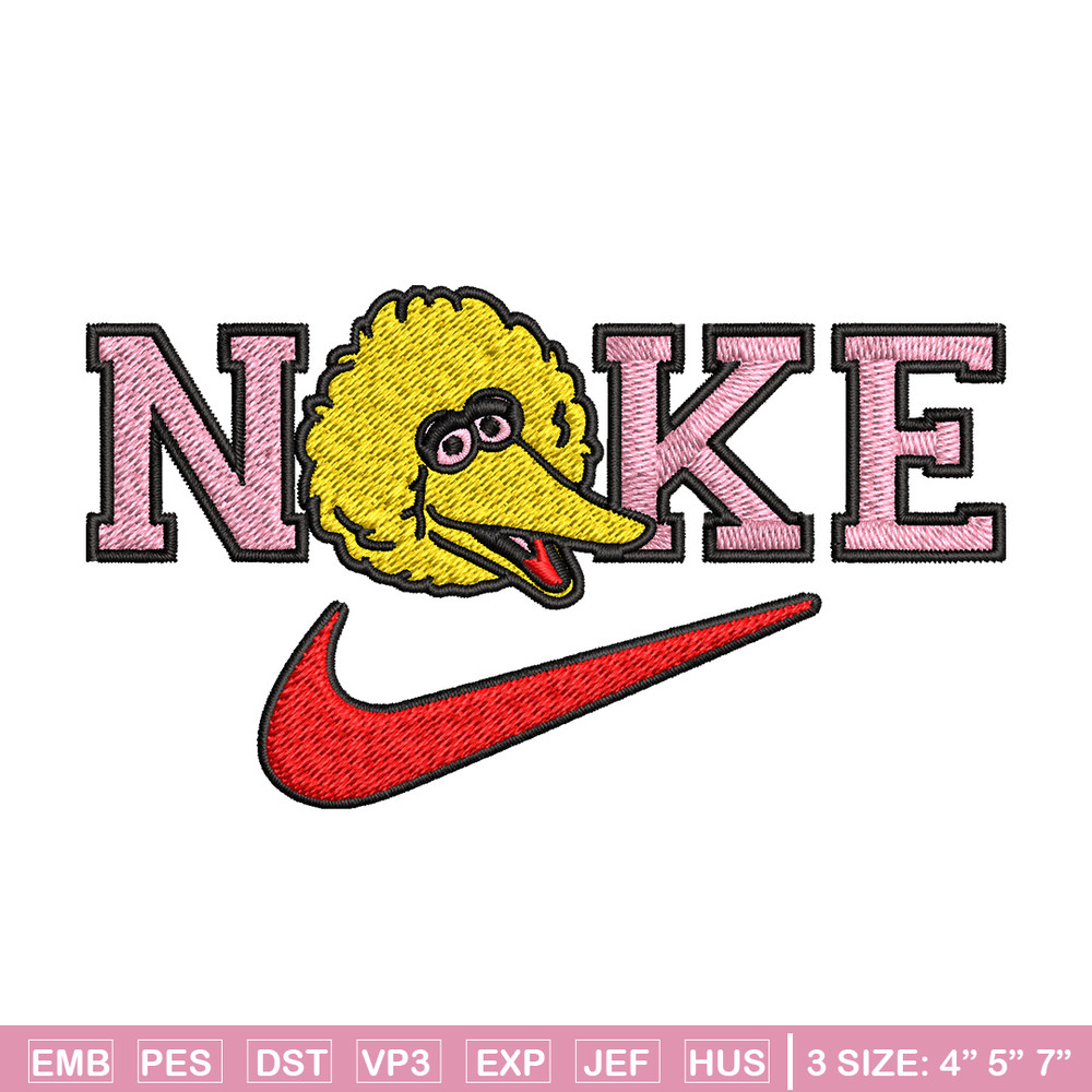 Nike yellow cartoon Embroidery Design, Nike Embroidery, Brand Embroidery, Embroidery File, Logo shirt, Digital download.jpg
