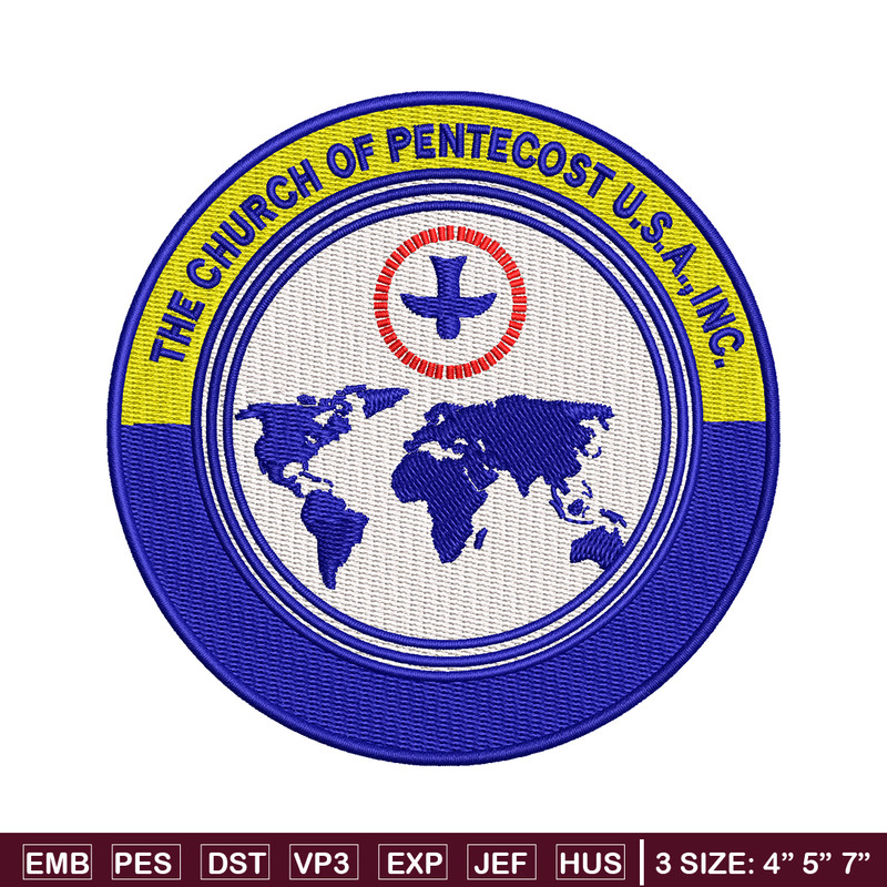 The Church of Pentecost embroidery design, logo embroidery, logo design, embroidery file, logo shirt, Digital download..jpg