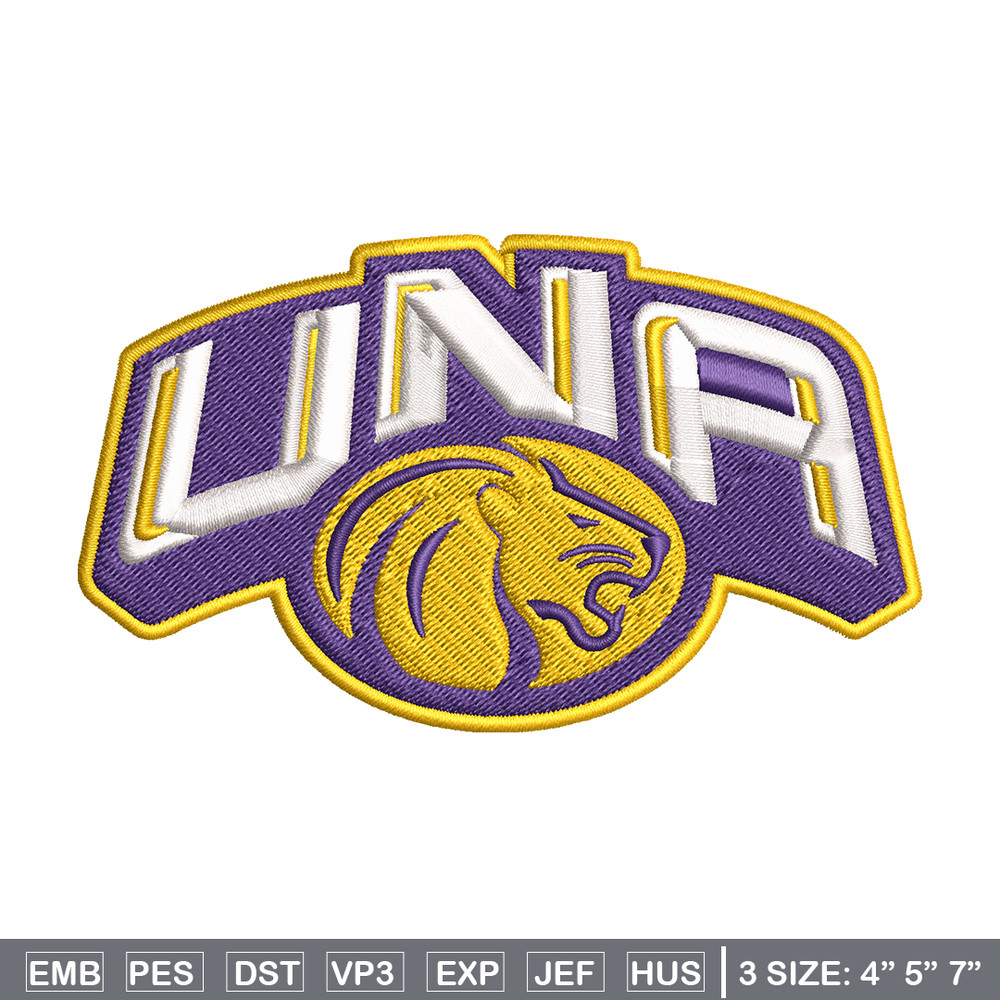 North Alabama Lions embroidery, North Alabama Lions embroidery, logo Sport, Sport embroidery, NCAA embroidery..jpg