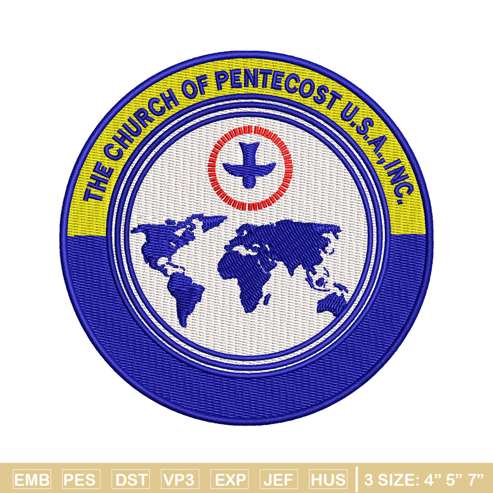 The Church of Pentecost embroidery design, logo embroidery, logo design, embroidery file, logo shirt, Digital download..jpg