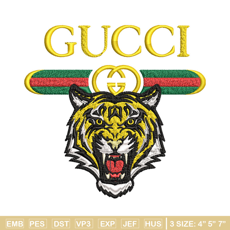 Tiger gucci Embroidery Design, Gucci Embroidery, Brand Embroidery, Logo shirt, Embroidery File, Digital download.jpg