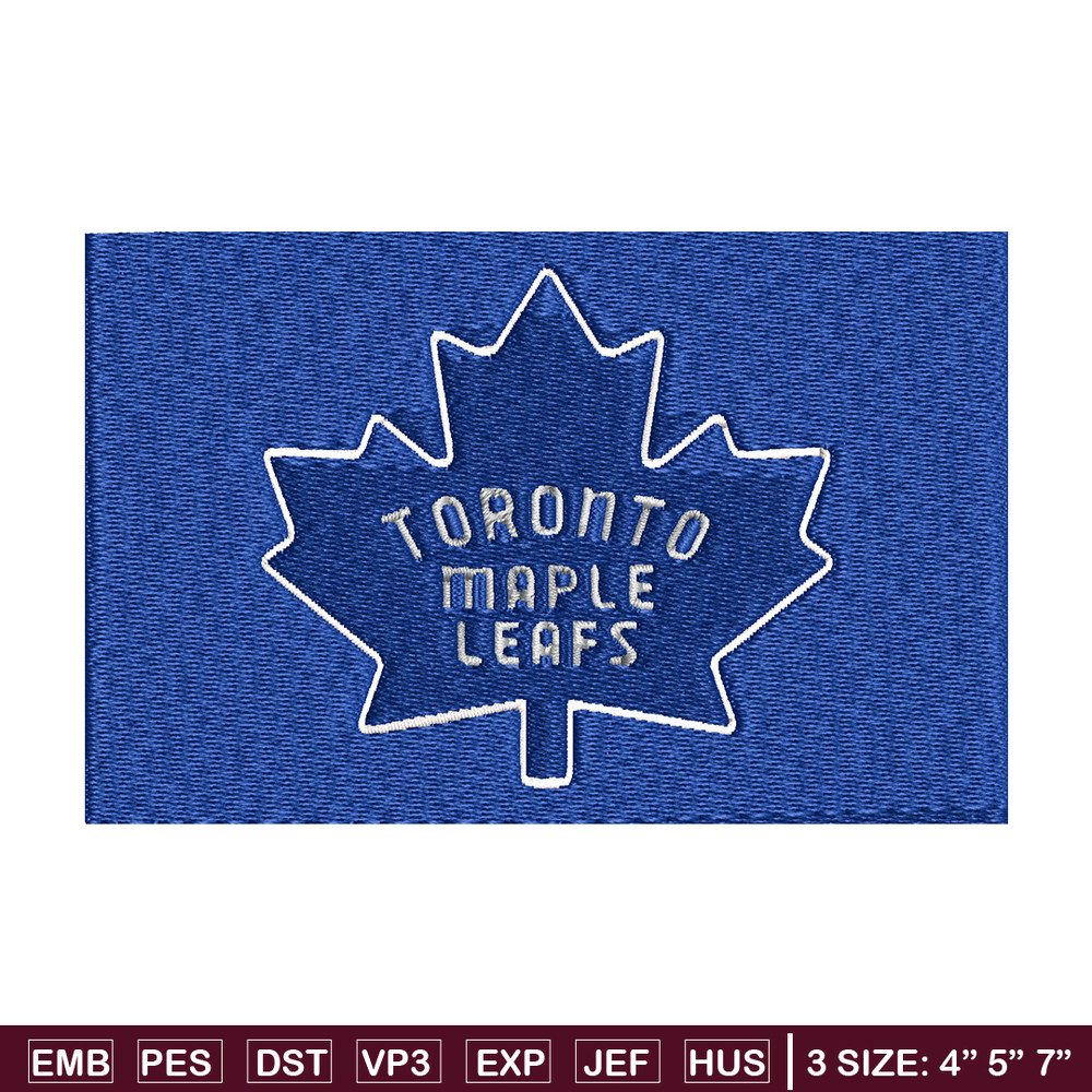 Toronto Maple logo Embroidery, NHL Embroidery, Sport embroidery, Logo Embroidery, NHL Embroidery design..jpg