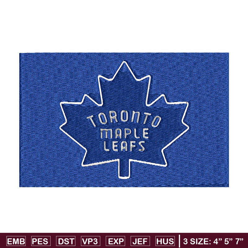 Toronto Maple logo Embroidery, NHL Embroidery, Sport embroidery, Logo Embroidery, NHL Embroidery design..jpg