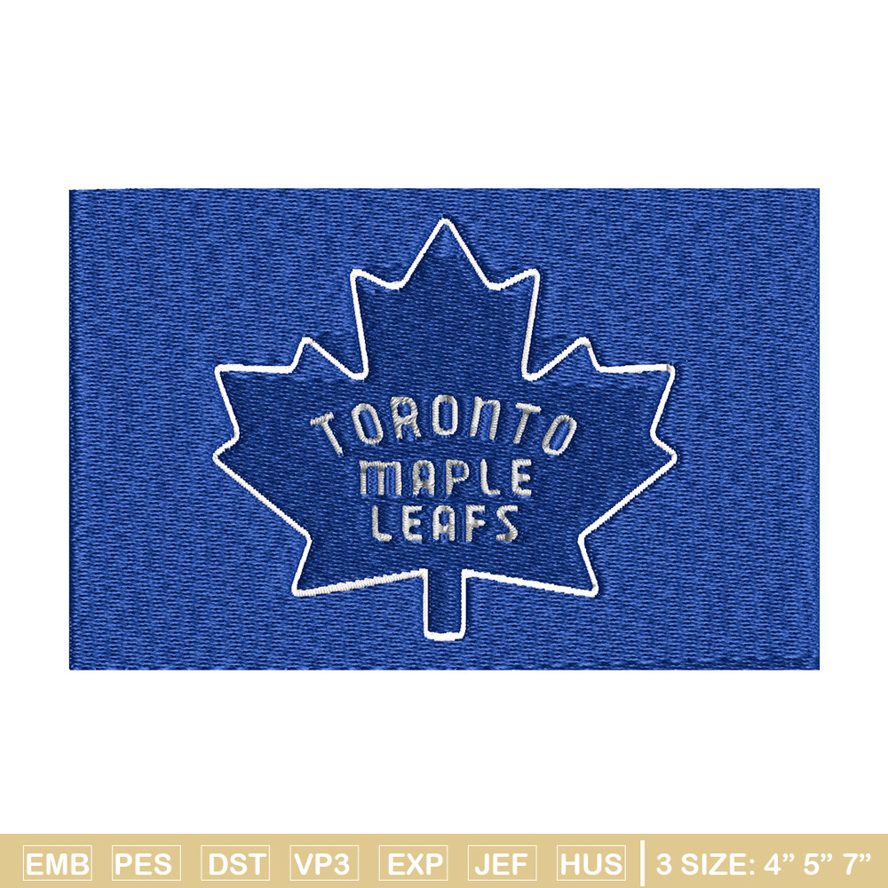 Toronto Maple logo Embroidery, NHL Embroidery, Sport embroidery, Logo Embroidery, NHL Embroidery design..jpg