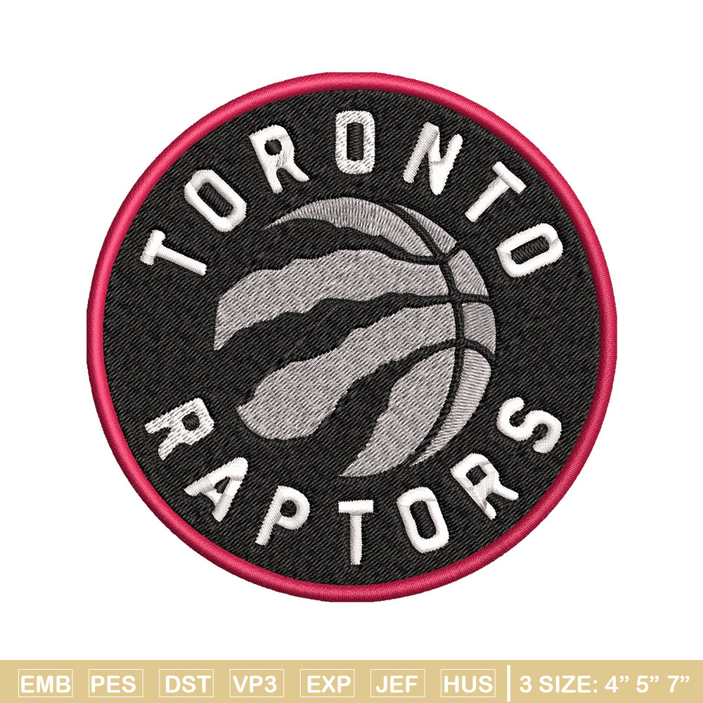 Toronto Raptors logo Embroidery, NBA Embroidery, Sport embroidery, Logo Embroidery, NBA Embroidery design..jpg