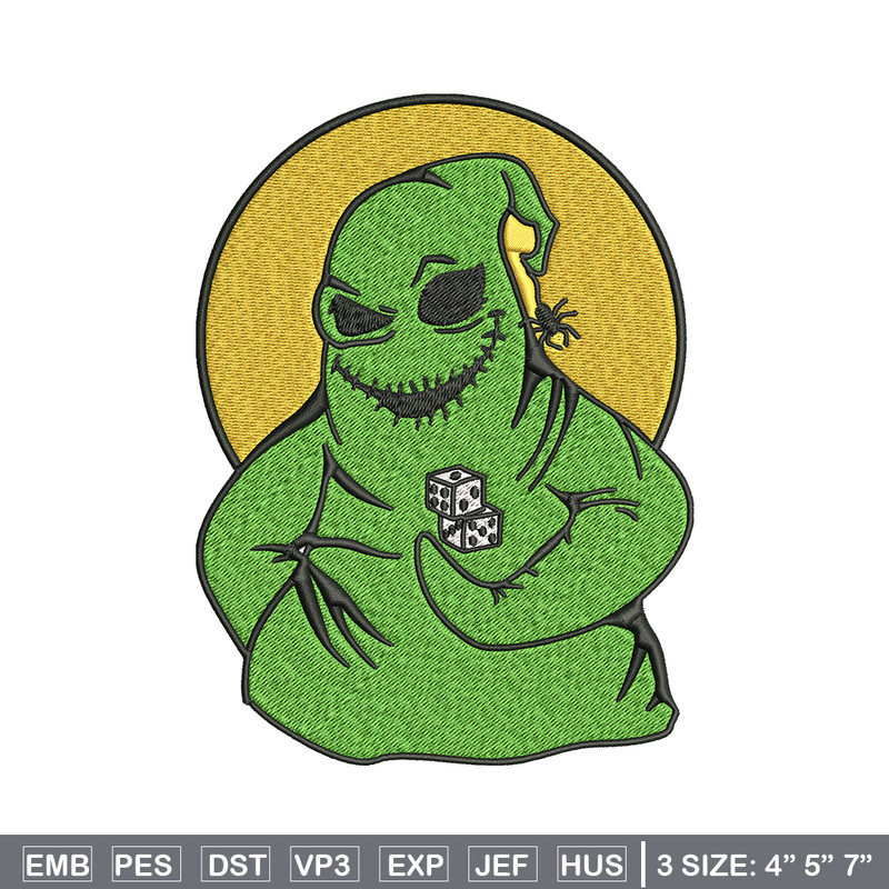 Oogie Boogie Embroidery design, Oogie Boogie Embroidery, halloween design, Embroidery File, Digital download..jpg