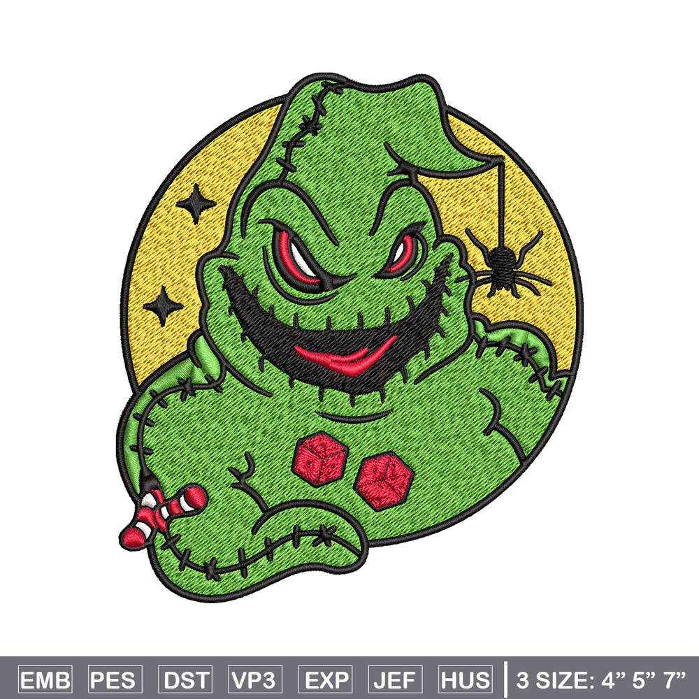 Oogie Boogie laugh Embroidery design, Oogie Boogie Embroidery, halloween design, Embroidery File, Digital download..jpg