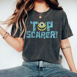 disney pixar monsters inc mike wazowski top scarer tshirt, disneyland family trip vacation gift unisex adult tshirt kid