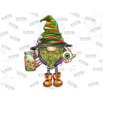 halloween gnome with eye balls cocktail sublimation design, halloween gnomies png, gnomes png, halloween gnomes png, wes