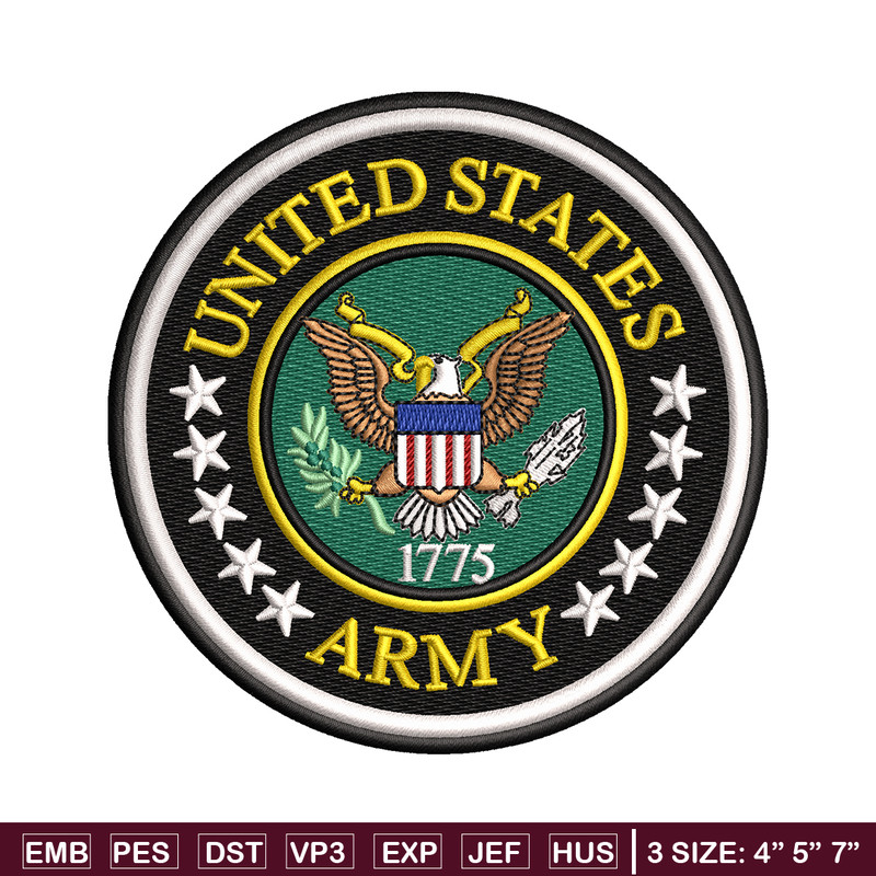 United States Army embroidery design, United States Army embroidery, logo design, embroidery file, Digital download..jpg