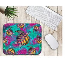 caretta caretta mouse pad sublimation png, caretta caretta sublimation png, hand drawn tie dye turtle png sublimation design, turtle png