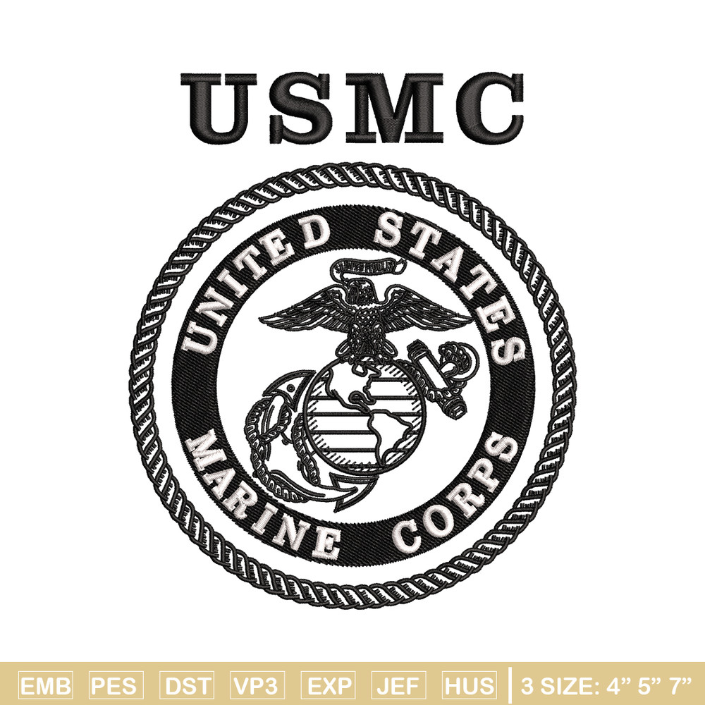 United States Marine Corps embroidery design, logo embroidery, logo design, embroidery file, Digital download..jpg