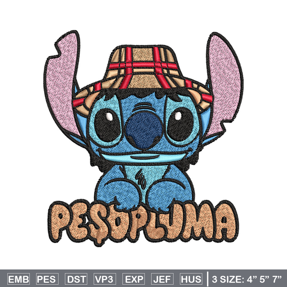 Peso Pluma Stitch Embroidery design, Peso Pluma Stitch Embroidery, cartoon design, Embroidery File, Digital download..jpg