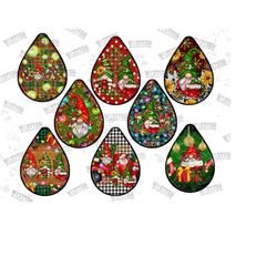 christmas gnomes teardrop earring png, christmas teardrop earring png, christmas teardrop earring png , sublimation designs, merry christmas