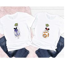 disney bb8 and r2-d2 baby yoda balloon shirt, star wars character shirt sweatshirt hoodie, disney matching shirt, galaxy