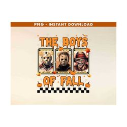the boys of fall horror png, michael myers png, jason voorhees png, freddy krueger png, horror characters png, horror halloween png