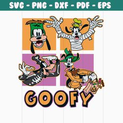 cute disney goofy spooky vibes svg graphic design file