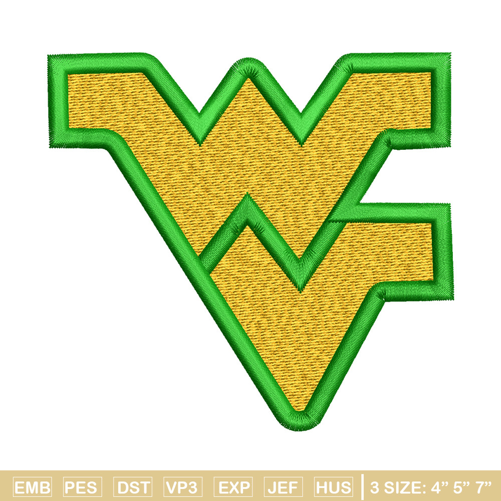 West Virginia Mountaineers embroidery design, West Virginia Mountaineers embroidery, Sport embroidery, NCAA embroidery..jpg