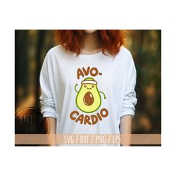 avo-cardio svg, avocado svg, vegan svg, workout svg, avocado svg file, vegan svg,vegan mom,cuttable design svg designs cameo file silhouette